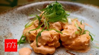 HOW TO MAKE SPICY SHRIMP TEMPURA WITH PINK SAUCEMaking spicy shrimp tempura with easy recipe [upl. by Isolt467]