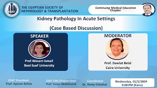 Kidney Pathology in Acute SettingsProf Wesam Ismail [upl. by Notsae]