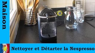 nettoyer et détartrer la nespresso [upl. by Ahsiekel]