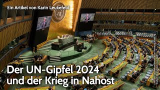 Der UNGipfel 2024 und der Krieg in Nahost  Karin Leukefeld  NDSPodcast [upl. by Laresa25]