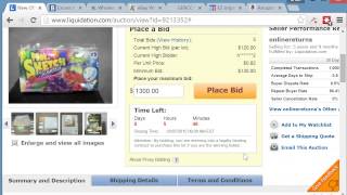 liquidation com how to review listing and bidding on auction 11 [upl. by Damha622]