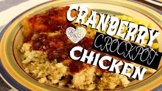 Crockpot Cranberry Chicken [upl. by Adyela]