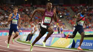 Noah Lyles thrilling win in the Olympic mens 100m title at Paris 2024 [upl. by Arotahs]