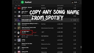 How to copy a song name from Spotify [upl. by Eagle]