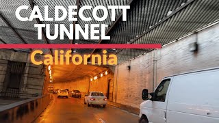 CALDECOTT Tunnel Driving with me Touring video HighWay 24 California USA [upl. by Suolevram727]