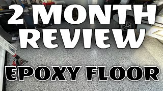 2 Month Review Of My Epoxy Floor Armorseal 1000 HS [upl. by Lashar793]