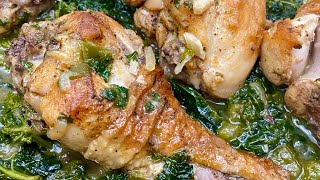 Braised chicken amp kale [upl. by Wu942]