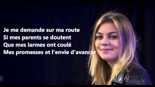 Louane  Je vole Michel Sardou  Lyric [upl. by Kape]