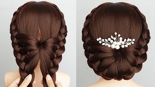 Ladies Bun Hairstyle For Wedding Step By Step  Latest Bridal Hairstyle [upl. by Gearalt534]