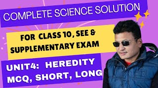 4 HEREDITY amp GENETIC TECHNOLOGY MCQs Short Long Question [upl. by Adias705]