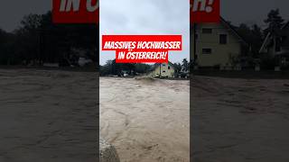 Extreme Hochwasser in Österreich viralvideo foryou hochwasser unwetter heavyrain trending [upl. by Fuller]