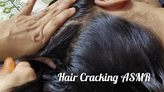 ASMR Hair Cracking Hair Pulling SatisfyingASMR headmassageASMR Head Scratching [upl. by Obelia]