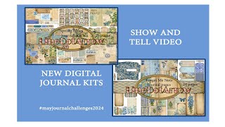 SHOW AND TELL VIDEO NEW DIGITAL JOURNAL KITS [upl. by Anaitak765]