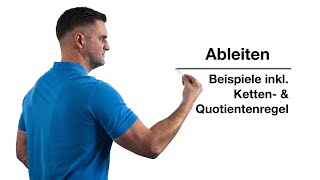 Ableiten Beispiele inkl Ketten amp Quotientenregel  Mathe by Daniel Jung [upl. by Brnaba128]