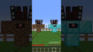 Diamond vs Dirt SpeakerMan shorts minecraft [upl. by Ahsetel]