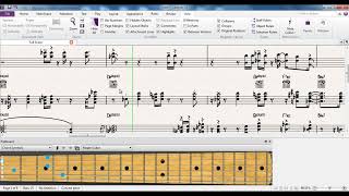 Sibelius 75 Tutorial Series Note Input Using the Fretboard Panel [upl. by Ybba]