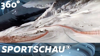 360°Video Die HerrenAbfahrt der alpinen SkiWM in St Moritz  Sportschau [upl. by Gaudet198]