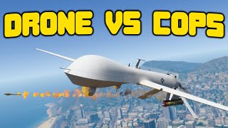 US Drone VS Cops in GTA 5 RP [upl. by Ymarej795]