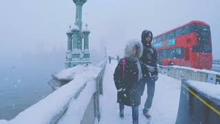 London in the Snow  London Walk  Gopro [upl. by Mueller]