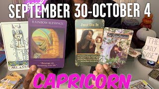 CAPRICORN♑️ IT ALL WORKS OUT FOR YOU September 30October 4 2024 [upl. by Zela]