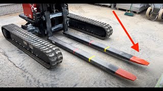 GRANDI FORCHE per muletto BIG FORK for forklift [upl. by Haveman]