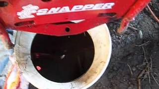 the carb leaked and gas mixed with the oil in my snapper riding mower and I changed it [upl. by Trojan]