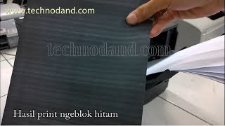 Printer Hp Laserjet pro400 m401n hasil print ngeblok hitam [upl. by Leirvag821]