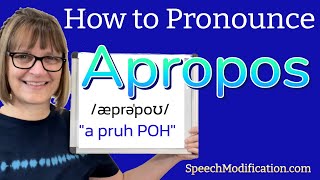 How to Pronounce Apropos [upl. by Aivalf]