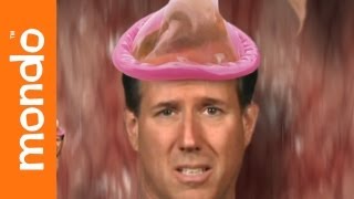 Santorum the Spermicidal Maniac  NewsHit [upl. by Minnaminnie370]