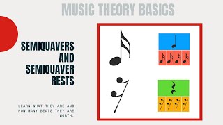 How to Read Music Semiquaver Notes and Semiquaver Rests sixteenth notes and sixteenth note rests [upl. by Irina]