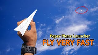 LANZADOR DE AVIONES DE PAPEL cómo hacer aviones de papel que vuelen lejos y súper rápido [upl. by Areht]