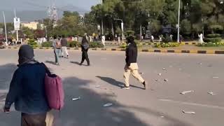 🔴 PTI Protest in Islamabad  Sher Afzal Marwat Surprise Entry In Protest  Exclusive Footage [upl. by Clara]