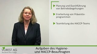 Was sind die Aufgaben des Hygiene und HACCPBeauftragten  Hygienemanagement Lebensmittel [upl. by Lontson]