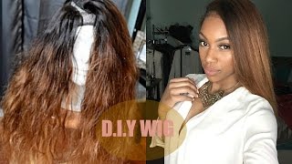 Tutorial V U Part Wig ft Aliexpress Hair PART 2 [upl. by Ayaj]