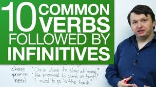 10 common verbs followed by infinitives  English Grammar for Beginners [upl. by Jenny138]