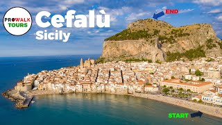 Cefalù Sicily Walking Tour  4K with Captions  Prowalk Tours [upl. by North]