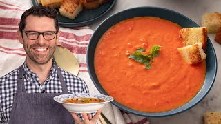 Rich and Creamy Tomato Soup Recipe  SO Easy [upl. by Rotberg628]