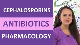 Cephalosporins Antibiotics Nursing Mechanism of Action Pharmacology Mnemonic Generations NCLEX [upl. by Jansen]