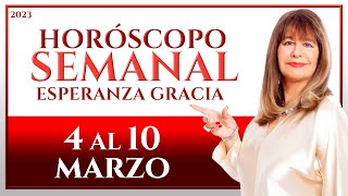 HORÓSCOPO DEL 4 AL 10 DE MARZO 2023  ESPERANZA GRACIA [upl. by Dnanidref]