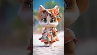 Cute Cat Beautiful dance shorts 007 [upl. by Ticon]