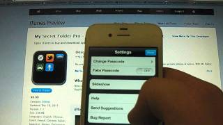Hide Your Secrets  My Secret Folder PRO App Review for iPhone iPod Touch and iPad HD [upl. by Emera328]