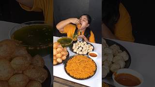 Spicy Maggi Spicy Pani Puri Spicy momos challenge  Indian Street Food Mukbang shorts [upl. by Nichols837]