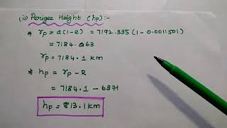 Problems Solved in Orbital Parameters  Apogee Height  Perigee Height [upl. by Coltun]