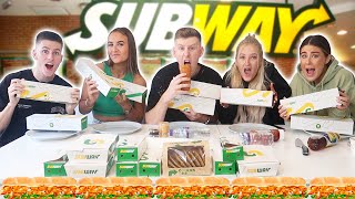 Last to STOP Eating SUBWAY Wins £1000  Challenge VS YOUTUBERS [upl. by Dot]