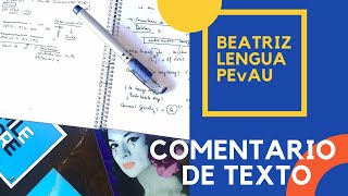 2º Bachillerato PEvAU Lengua COMENTARIO DE TEXTO LUIS CERNUDA 2º PARTE [upl. by Beaufort]