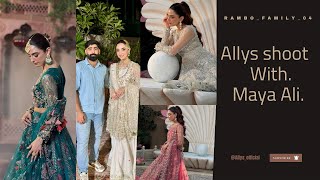 First time meet up Maya Ali on Allys Shoot  Maya Ali  Bilal Amjad  Rambo Family 04mayaali [upl. by Ecilahc552]