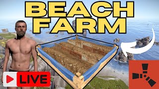 RUST LIVE  Beach farm part 9NO COMMENTARY [upl. by Kath651]