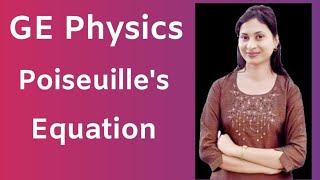 Lecture11 Poiseuilles Equation Unit1 GEI [upl. by Lynea724]