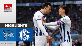 HERTHA Stands Its Ground  Hertha BSC  FC Schalke 04 52  Highlights  Matchday 26  Bundesliga 2 [upl. by Meehar]