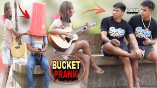 PLASTIC BUCKET WRAPPING quotPUBLIC PRANKquot  Galing Kumanta ng taong grasa [upl. by Bbor861]